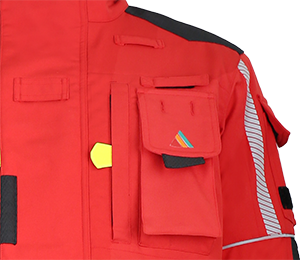 Especially ergonomic cut with few seams